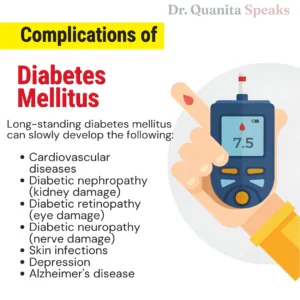 Doctor explaining diabetes mellitus treatment with healthy diet, lifestyle changes, and medication management