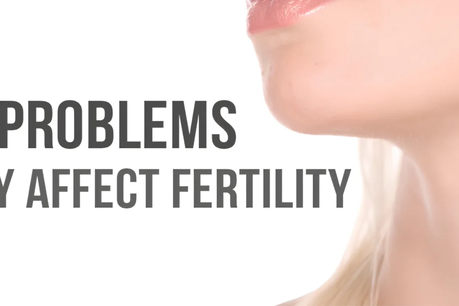 Doctor explaining thyroid problems in women with thyroid gland illustration